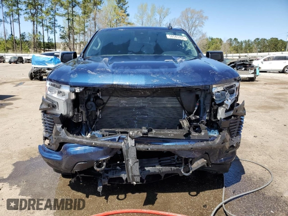 2023 Chevrolet Silverado 1500 RST with VIN 2GCUDEED3P1137124, listed as a Copart auction lot 50585395 with 28,332 mi miles and Salvage Title. Bid and sale history available at DreamBid. Image 5.