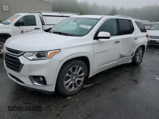 2019 Chevrolet Traverse Premier with VIN 1GNEVKKW2KJ207255, listed as a Copart auction lot 60974655 with 76,192 mi miles and Salvage title. Bid and sale history available at DreamBid. Image 1.