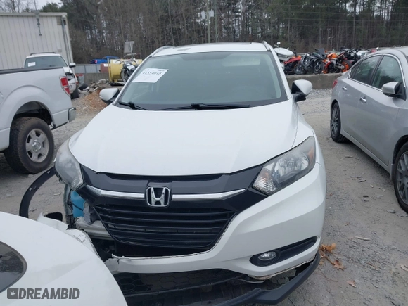 2016 Honda HR-V EX-L w/Navi with VIN 3CZRU5H78GM731268, listed as a IAAI auction lot 41354018 with 58,399 mi miles. Bid and sale history available at carsss.com. Image 12.