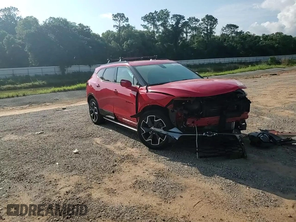 2021 Chevrolet Blazer RS with VIN 3GNKBERS6MS573933, listed as a Copart auction lot 57029055 with 39,454 mi miles and Non repairable. Bid and sale history available at DreamBid. Image 14.