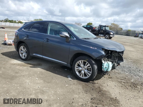 2011 Lexus RX 450h with VIN JTJZB1BA5B2005986, listed as a Copart auction lot 51085835 with 143,119 mi miles and Salvage title. Bid and sale history available at DreamBid. Image 4.