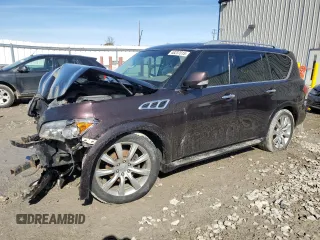 2011 Infiniti QX56 7-passenger with VIN JN8AZ2NE9B9005131, listed as a Copart auction lot 48237015 with 0 mi miles and Non Repairable. Bid and sale history available at carsss.com. Image 1.