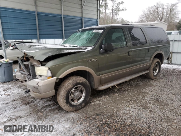 2003 Ford Excursion z VIN 1FMNU44S03ED68257, wystawiony jako Copart lot #88008655 z przebiegiem 242 751 mil mil oraz Czysty tytuł • Clean title. Historia ofert i sprzedaży dostępna na DreamBid. Obrazek 1.