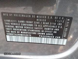 2013 Volkswagen Jetta SE с VIN 3VWDP7AJ9DM250575, выставлен на аукционе IAAI как лот 41879806 с пробегом 167 422 миль миль и . История ставок и продаж доступна на DreamBid. Изображение 9.