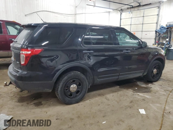 2014 Ford Utility Police Interceptor with VIN 1FM5K8AR7EGA33387, listed as a Copart auction lot 83742274 with 204,140 mi miles and Salvage Title. Bid and sale history available at carsss.com. Image 3.
