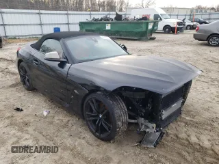 2020 BMW Z4 sDriveM40i with VIN WBAHF9C03LWW51901, listed as a Copart auction lot 36979053 with 23,486 mi miles. Bid and sale history available at carsss.com. Image 4.