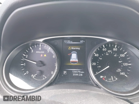 2015 Nissan Rogue SL with VIN 5N1AT2MT7FC802043, listed as a IAAI auction lot 41535141 with 126,579 mi miles. Bid and sale history available at carsss.com. Image 7.