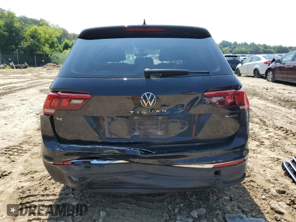 2022 Volkswagen Tiguan SE с VIN 3VV2B7AX2NM043994, выставлен на аукционе Copart как лот 63776295 с пробегом 80 514 миль миль и Списание • Salvage title. История ставок и продаж доступна на DreamBid. Изображение 6.