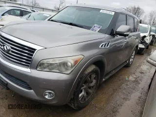 2011 Infiniti QX56 8-passenger with VIN JN8AZ2ND2B9700784, listed as a Copart auction lot 85132324 with 194,268 mi miles and Clean Title. Bid and sale history available at carsss.com. Image 1.