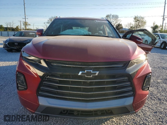 2020 Chevrolet Blazer Premier with VIN 3GNKBFRS5LS589769, listed as a Copart auction lot 87609735 with 53,384 mi miles and Salvage title. Bid and sale history available at DreamBid. Image 5.