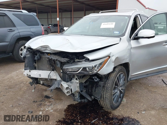 2017 Infiniti QX60 with VIN 5N1DL0MN6HC558858, listed as a IAAI auction lot 41609840 with 70,623 mi miles. Bid and sale history available at carsss.com. Image 6.