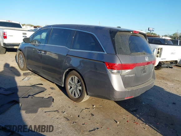 2016 Honda Odyssey Touring Elite with VIN 5FNRL5H98GB132255, listed as a IAAI auction lot 41839600 with 131,064 mi miles and . Bid and sale history available at DreamBid. Image 3.
