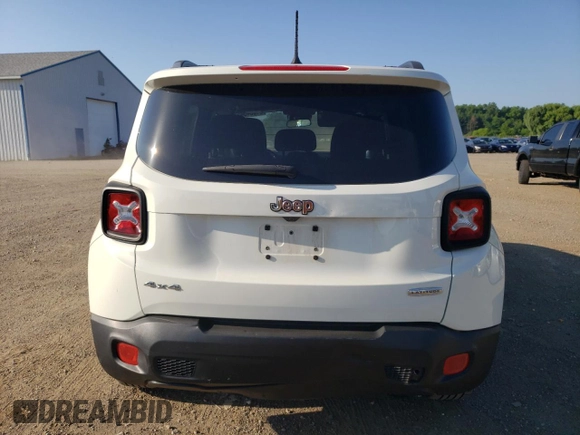 2017 Jeep Renegade Altitude with VIN ZACCJBBB0HPG49887, listed as a Copart auction lot 61934545 with 118,057 mi miles and Salvage title. Bid and sale history available at DreamBid. Image 6.