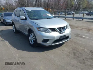 2016 Nissan Rogue SV with VIN KNMAT2MV7GP601761, listed as a IAAI auction lot 41811002 with 97,913 mi miles. Bid and sale history available at carsss.com. Image 1.