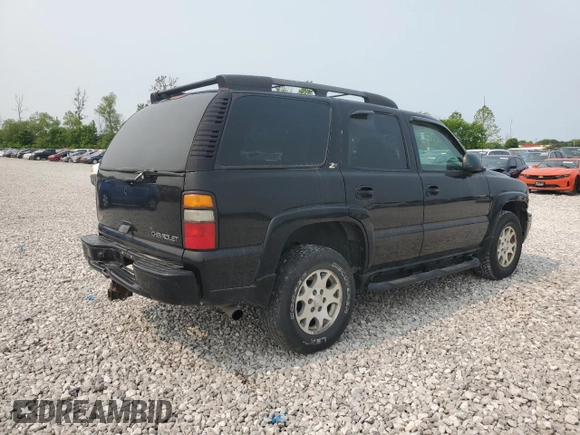 2004 Chevrolet Tahoe Z71 z VIN 1GNEK13ZX4R159262, wystawiony jako Copart lot #58047455 z przebiegiem Nie podano mil oraz Szkoda całkowita • Salvage title. Historia ofert i sprzedaży dostępna na DreamBid. Obrazek 3.