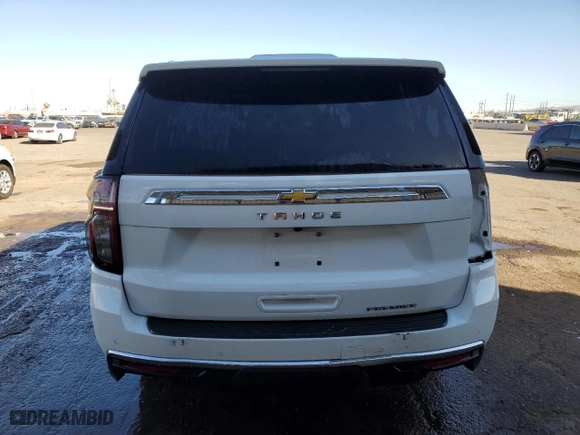 2023 Chevrolet Tahoe Premier with VIN 1GNSKSKD6PR456788, listed as a Copart auction lot 43778745 with 17,030 mi miles and Clean Title. Bid and sale history available at carsss.com. Image 6.