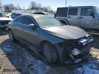 2022 Mercedes-Benz CLA with VIN W1K5J4HB1NN287249, listed as a Copart auction lot 46110735 with 17,273 mi miles and Salvage Title. Bid and sale history available at carsss.com. Image 4.