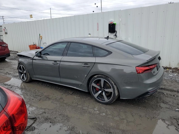 2023 Audi A5 Sportback S line Premium Plus with VIN WAUFACF50PA068392, listed as a Copart auction lot 47787755 with 18672 miles and Salvage Title. Bid and sale history available at carsss.com. Image 2.