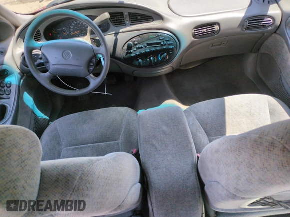 1997 Mercury Sable GS with VIN 1MELM50U2VA600052, listed as a Copart auction lot 58556795 with 65,848 mi miles and Salvage title. Bid and sale history available at DreamBid. Image 8.