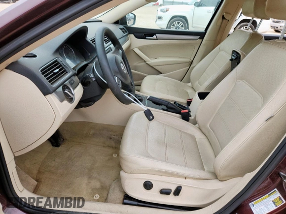 2013 Volkswagen Passat S with VIN 1VWAP7A39DC137750, listed as a Copart auction lot 60981355 with 105,954 mi miles and Clean title. Bid and sale history available at DreamBid. Image 7.