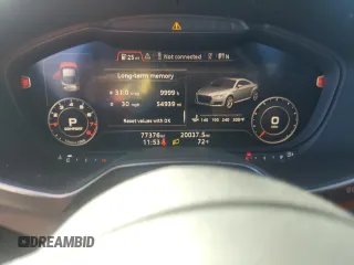 2016 Audi TT 2.0T z VIN TRUC5AFV9G1030454, wystawiony jako Copart lot #75286664 z przebiegiem 77 376 mil mil oraz Szkoda całkowita • Salvage title. Historia ofert i sprzedaży dostępna na DreamBid. Obrazek 9.