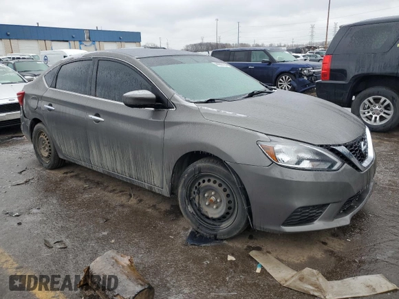 2017 Nissan Sentra SV with VIN 3N1AB7AP2HL662750, listed as a Copart auction lot 44260195 with Not Provided miles and Clean Title. Bid and sale history available at carsss.com. Image 4.