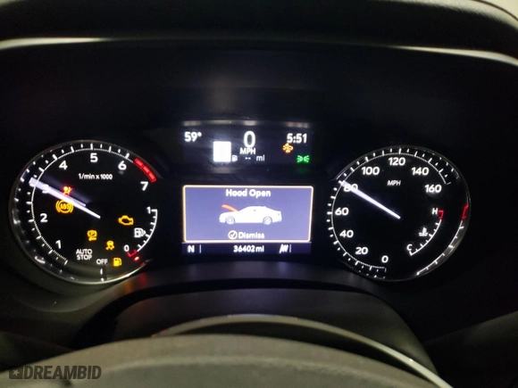 2022 Cadillac CT4 Sport with VIN 1G6DC5RK1N0121768, listed as a Copart auction lot 84252834 with 36,402 mi miles and Salvage Title. Bid and sale history available at carsss.com. Image 9.