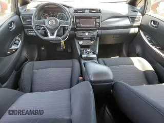 2018 Nissan LEAF S with VIN 1N4AZ1CP2JC303571, listed as a Copart auction lot 55249995 with 33,009 mi miles and Salvage Title. Bid and sale history available at DreamBid. Image 8.