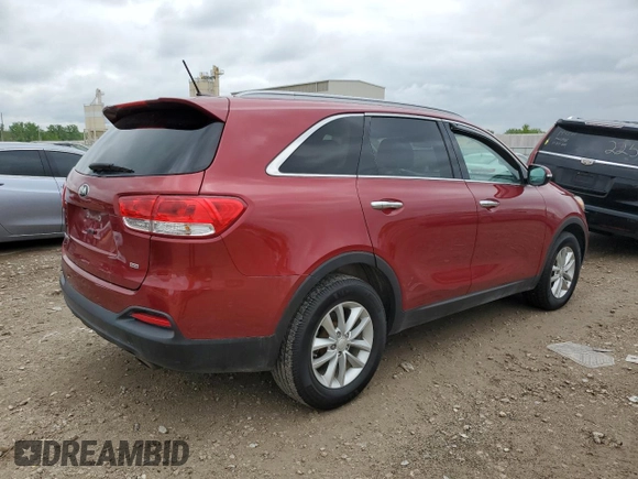 2017 Kia Sorento LX with VIN 5XYPG4A35HG255050, listed as a Copart auction lot 55180555 with Not Provided miles and Clean Title. Bid and sale history available at carsss.com. Image 3.