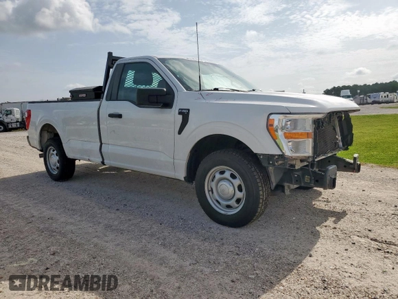 2022 Ford F-150 XL with VIN 1FTMF1C56NKD24644, listed as a Copart auction lot 63307315 with 64,704 mi miles and Salvage title. Bid and sale history available at DreamBid. Image 4.