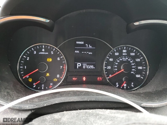 2016 Kia Forte 5-Door LX with VIN KNAFK5A87G5636124, listed as a Copart auction lot 51601795 with 87,028 mi miles and Salvage Title. Bid and sale history available at carsss.com. Image 9.