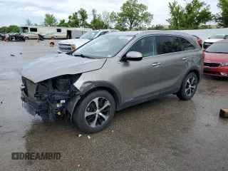 2017 Kia Sorento EX with VIN 5XYPHDA51HG232041, listed as a Copart auction lot 53350245 with 165,724 mi miles and Clean title. Bid and sale history available at DreamBid. Image 1.