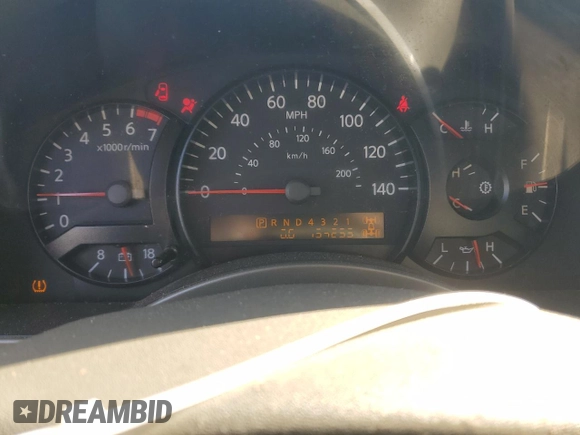 2005 Nissan Titan SE with VIN 1N6BA06B45N539629, listed as a Copart auction lot 82527074 with 154,255 mi miles and Salvage title. Bid and sale history available at DreamBid. Image 9.