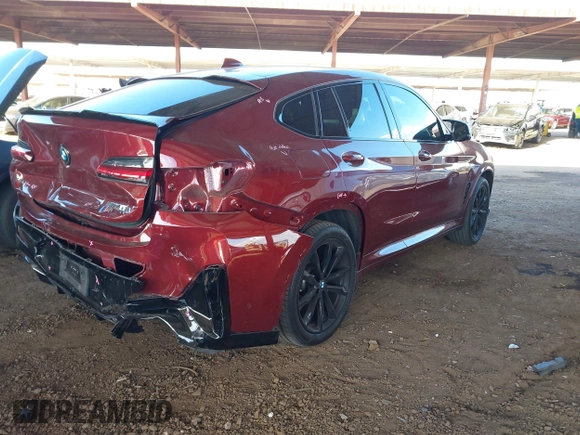2024 BMW X4 M40i with VIN 5UX43DT0XR9U23493, listed as a IAAI auction lot 41444996 with 10,619 mi miles. Bid and sale history available at carsss.com. Image 4.