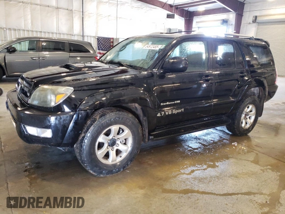 2005 Toyota 4Runner SR5 with VIN JTEBT14R750046832, listed as a Copart auction lot 54972485 with 400,650 mi miles and Clean Title. Bid and sale history available at DreamBid. Image 1.