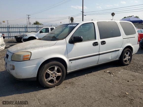2007 Chevrolet Uplander LS Fleet with VIN 1GNDV23107D196549, listed as a Copart auction lot 62725274 with 190,523 mi miles and Clean Title. Bid and sale history available at carsss.com. Image 1.