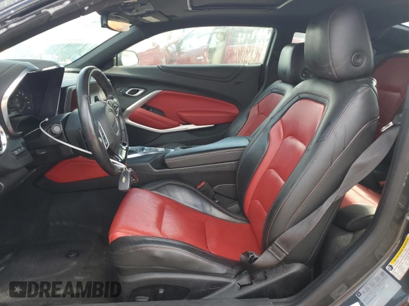 2018 Chevrolet Camaro 2LT with VIN 1G1FD1RXXJ0109421, listed as a Copart auction lot 48668835 with 98,775 mi miles and Salvage Title. Bid and sale history available at carsss.com. Image 7.