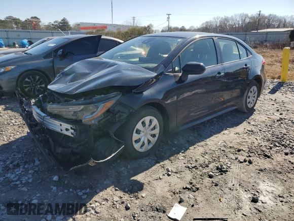 2021 Toyota Corolla L with VIN JTDDPMAEXMJ146209, listed as a Copart auction lot 43800635 with 77,571 mi miles and Salvage Title. Bid and sale history available at DreamBid. Image 1.