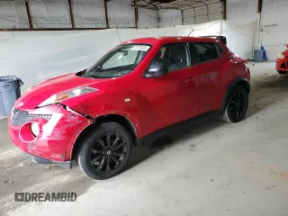 2014 Nissan Juke S with VIN JN8AF5MR7ET450019, listed as a Copart auction lot 61279925 with 182,060 mi miles and Salvage title. Bid and sale history available at DreamBid. Image 1.