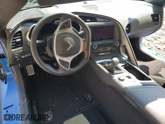 2015 Chevrolet Corvette Z06 3LZ with VIN 1G1YT2D61F5600180, listed as a Copart auction lot 70752014 with 0 mi miles and Salvage Title. Bid and sale history available at carsss.com. Image 8.