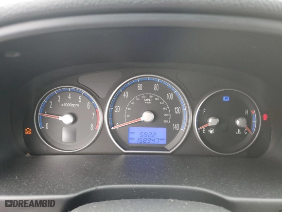 2008 Hyundai Santa Fe SE with VIN 5NMSH13E78H129850, listed as a Copart auction lot 48942265 with 158,947 mi miles and Clean Title. Bid and sale history available at carsss.com. Image 9.