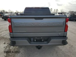2020 Chevrolet Silverado 1500 Custom with VIN 3GCPWBEK4LG364229, listed as a Copart auction lot 48424615 with 57,742 mi miles and Salvage Title. Bid and sale history available at carsss.com. Image 6.