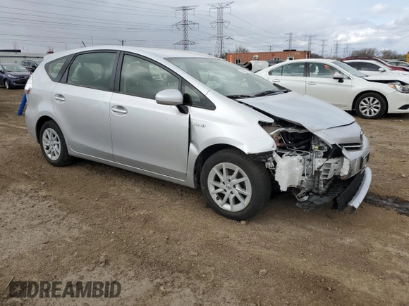 2013 Toyota Prius Two with VIN JTDZN3EUXD3283257, listed as a Copart auction lot 51959725 with 88,533 mi miles and Salvage Title. Bid and sale history available at carsss.com. Image 4.