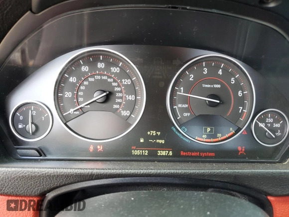 2015 BMW 4 Series 435i xDrive z VIN WBA3R5C55FK189312, wystawiony jako Copart lot #65376555 z przebiegiem 105 112 mil mil oraz Szkoda całkowita • Salvage title. Historia ofert i sprzedaży dostępna na DreamBid. Obrazek 9.