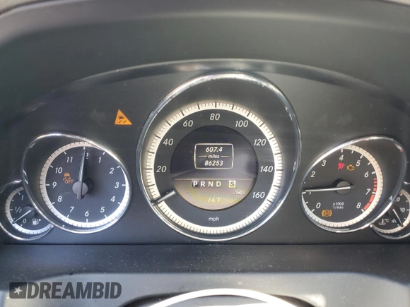 2012 Mercedes-Benz E 550 with VIN WDDKJ7DB4CF166832, listed as a Copart auction lot 72038934 with 86,253 mi miles and Clean Title. Bid and sale history available at DreamBid. Image 9.