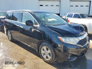 2015 Nissan Quest SV with VIN JN8AE2KP9F9128399, listed as a Copart auction lot 74980554 with 108,346 mi miles and Salvage Title. Bid and sale history available at carsss.com. Image 4.