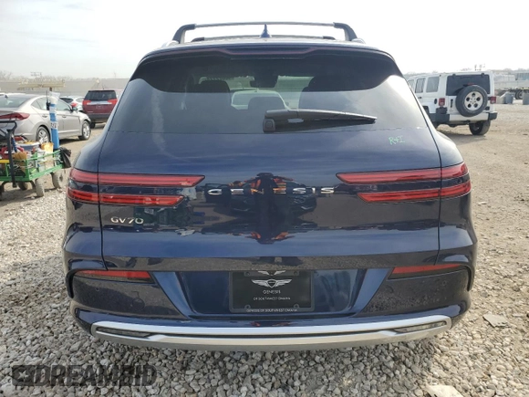 2024 Genesis GV70 Advanced with VIN 5NMMCET16RH001337, listed as a Copart auction lot 46822774 with 605 mi miles and Salvage title. Bid and sale history available at DreamBid. Image 6.