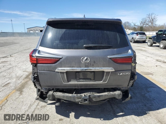 2019 Lexus LX with VIN JTJHY7AX5K4299204, listed as a Copart auction lot 49465625 with 65,317 mi miles and Salvage Title. Bid and sale history available at carsss.com. Image 6.