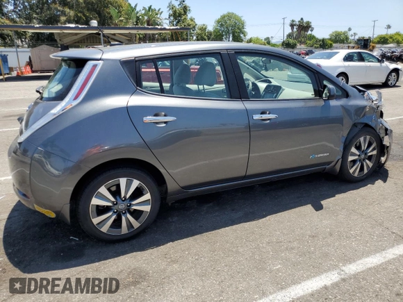 2017 Nissan LEAF SL with VIN 1N4BZ0CP7HC301971, listed as a Copart auction lot 57188623 with 35,614 mi miles. Bid and sale history available at carsss.com. Image 3.