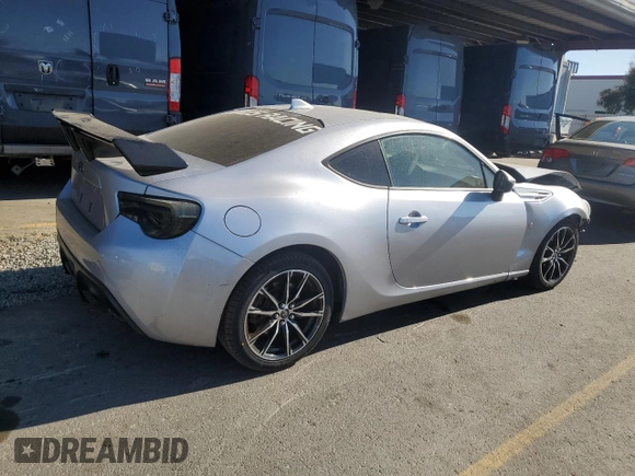 2017 Toyota 86 with VIN JF1ZNAA16H8704163, listed as a Copart auction lot 80139654 with 128,628 mi miles and Salvage Title. Bid and sale history available at carsss.com. Image 3.
